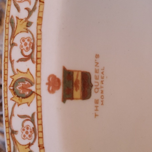 Vintage Ridgways England Restaurant ware The Queen's Montreal oval bowl - Picture 3 of 10